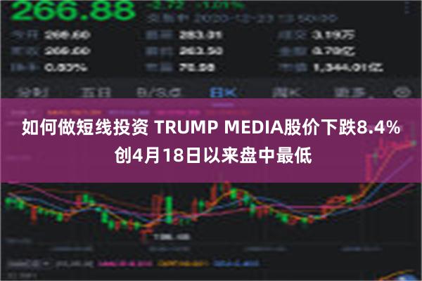 如何做短线投资 TRUMP MEDIA股价下跌8.4% 创4月18日以来盘中最低